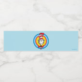 Dr. Seuss | Kat in het Pet Hoofd Graphic Waterfles Etiket (Enkel label)