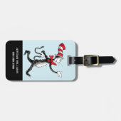 Dr. Seuss | Kat in het Pet Kattenwandeling Bagagelabel (Voorkant horizontaal)