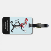 Dr. Seuss | Kat in het Pet Kattenwandeling Bagagelabel (Achterkant horizontaal)