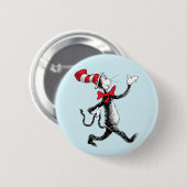 Dr. Seuss | Kat in het Pet Kattenwandeling Ronde Button 5,7 Cm (Voorkant /achterkant)