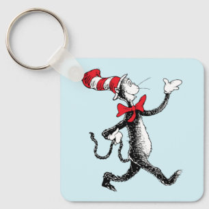 Dr. Seuss   Kat in het Pet Kattenwandeling Sleutelhanger