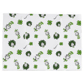 Dr. Seuss | Kat in het Pet Klaverpatroon Groot Cadeauzakje (Achterkant)