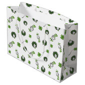 Dr. Seuss | Kat in het Pet Klaverpatroon Groot Cadeauzakje (Achterkant Gekanteld)