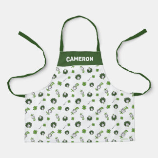 Dr. Seuss | Kat in het Pet Klaverpatroon Schort