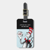 Dr. Seuss | Kat in het Pet & Krinklebine Bagagelabel (Voorkant verticaal)