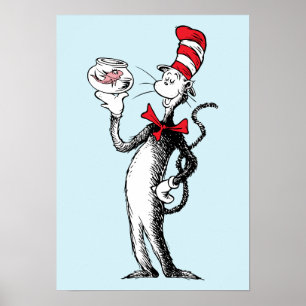 Dr. Seuss   Kat in het Pet & Krinklebine Poster