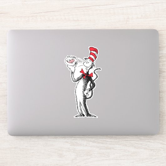 Dr. Seuss | Kat in het Pet & Krinklebine Sticker (Computer)