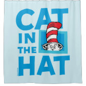 Dr. Seuss | Kat in het Pet Logo Douchegordijn (Voorkant)