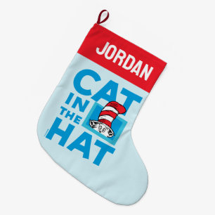 Dr. Seuss Kat in het Pet Logo Grote Kerstsok