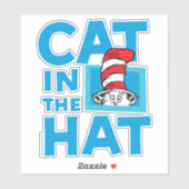 Dr. Seuss | Kat in het Pet Logo Sticker (Vel)