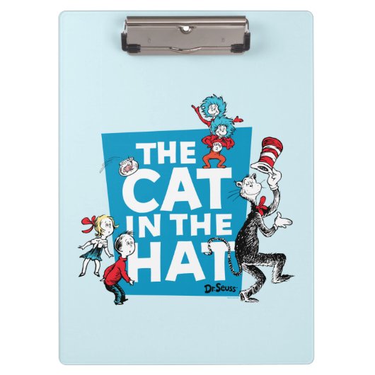 Dr. Seuss | Kat in het Pet Logo - Tekens Klembord (Voorkant)