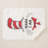 Dr. Seuss | Kat in het Pet - Nana I am Sherpa Deken (Voorkant (horizontaal))