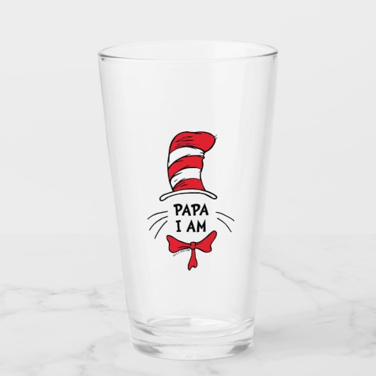 Dr. Seuss | Kat in het Pet - Papa Ik ben Glas (Voorkant)