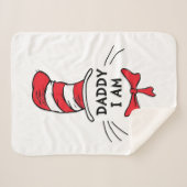 Dr. Seuss | Kat in het Pet - Papa Ik ben Sherpa Deken (Voorkant (horizontaal))