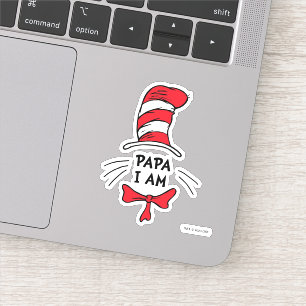 Dr. Seuss   Kat in het Pet - Papa Ik ben Sticker
