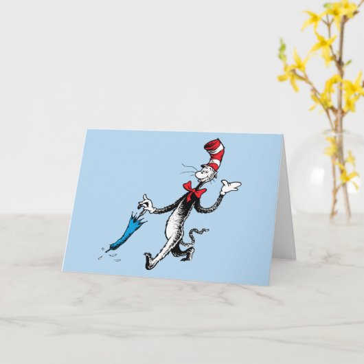 Dr. Seuss | Kat in het Pet Paraplu Walk Kaart (Gele Bloem)