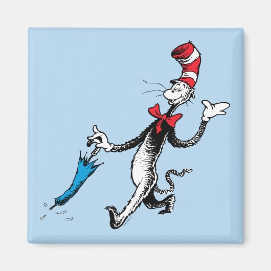 Dr. Seuss | Kat in het Pet Paraplu Walk Magneet (Voorkant)