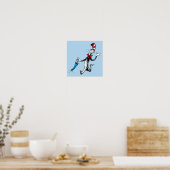 Dr. Seuss | Kat in het Pet Paraplu Walk Poster (Keuken)