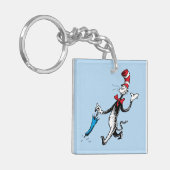 Dr. Seuss | Kat in het Pet Paraplu Walk Sleutelhanger (Voorkant Links)