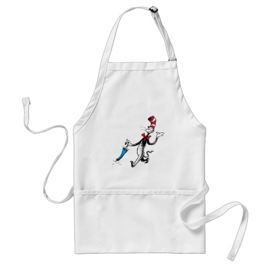 Dr. Seuss | Kat in het Pet Paraplu Walk Standaard Schort (Voorkant)