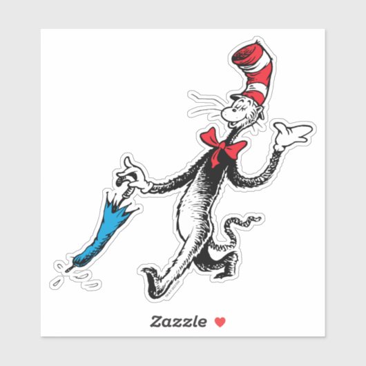 Dr. Seuss | Kat in het Pet Paraplu Walk Sticker (Vel)