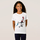 Dr. Seuss | Kat in het Pet Paraplu Walk T-shirt (Voorkant volledig)