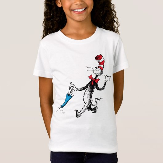 Dr. Seuss | Kat in het Pet Paraplu Walk T-shirt (Voorkant)
