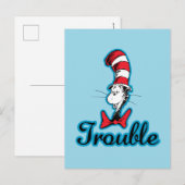 Dr. Seuss | Kat in het Pet Problemen Briefkaart (Voorkant / Achterkant)