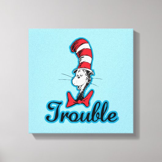 Dr. Seuss | Kat in het Pet Problemen Canvas Afdruk (Voorkant)