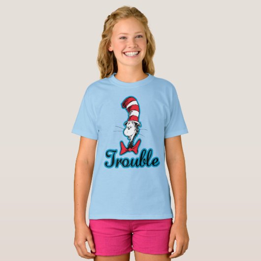 Dr. Seuss | Kat in het Pet Problemen T-shirt (Voorkant volledig)