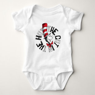 Dr. Seuss   Kat in het Pet Ronde kunst Romper
