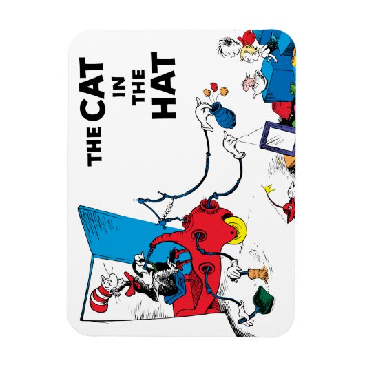 Dr. Seuss | Kat in het Pet ruimt op Magneet (Verticaal)