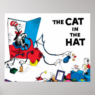Dr. Seuss   Kat in het Pet ruimt op Poster