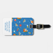 Dr. Seuss | Kat in het Pet Ruimtepatroon Bagagelabel (Voorkant horizontaal)