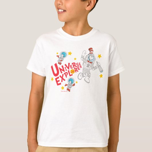 Dr. Seuss | Kat in het Pet Universe Explorer T-shirt (Voorkant)
