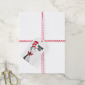 Dr. Seuss | Kat in het Pet Verjaardag Bedankt Cadeaulabel (Met Touw)