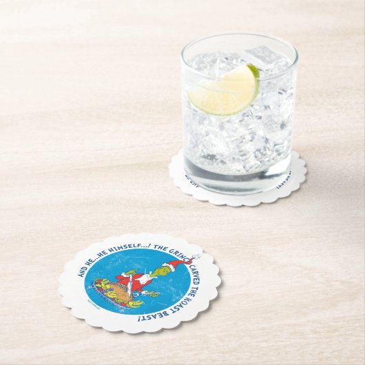 Dr. Seuss | knijpen | Kerstmis gebraden beest Kartonnen Onderzetters (Insitu)