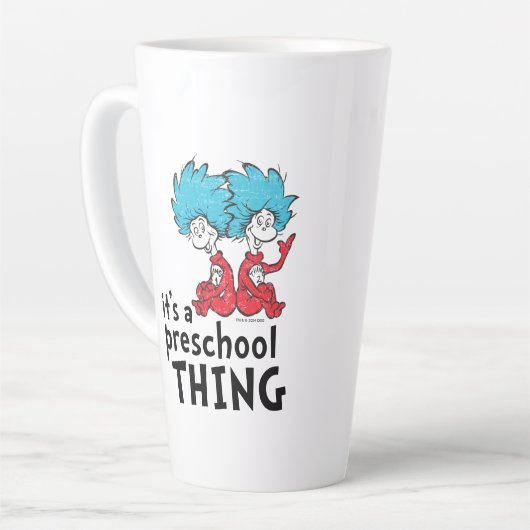Dr. Seuss | Leraar Het is een kleuterschool ding Latte Mok (Linkerhoek)