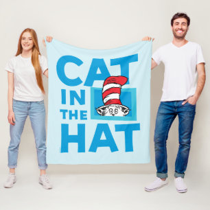 Dr. Seuss Logo van de Kat in de Hoed Fleece Deken