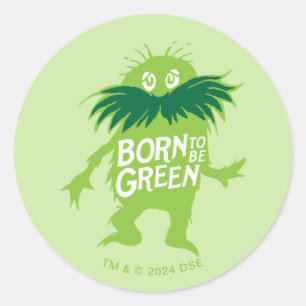 Dr. Seuss   Lorax - Geboren om groen te zijn Ronde Sticker