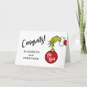 Dr. Seuss O jongen Grinch baby gefeliciteerd Kaart