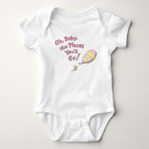Dr. Seuss Oh, Baby, de Plekken die Je Zult Bezoe Romper