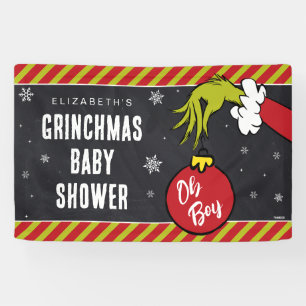 Dr. Seuss   Oh Boy Grinch Baby shower Spandoek