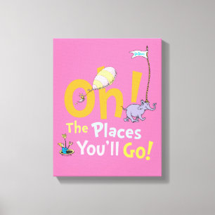 Dr. Seuss Oh! De Plaatsen Parade Canvas Afdruk