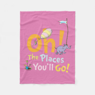 Dr. Seuss Oh! De Plaatsen Parade Fleece Deken