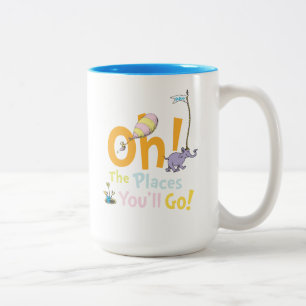 Dr. Seuss   Oh! De Plaatsen Parade Tweekleurige Koffiemok