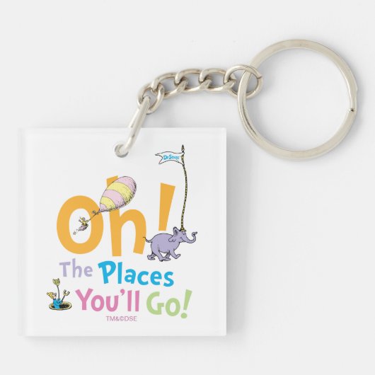 Dr. Seuss | Oh, de plaatsen waar je gaat! Sleutelhanger (Achterkant)