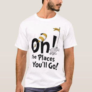 Dr. Seuss   Oh, de plaatsen waar je heen gaat! ret T-shirt