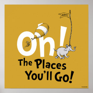 Dr. Seuss Oh, de plaatsen waar je zult gaan! Ret Poster
