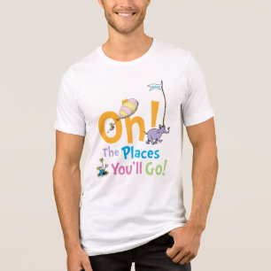 Dr. Seuss Oh, de plaatsen waar je zult komen! Tri-Blend Shirt